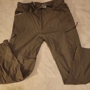 Columbia Men's  Omni-wick Olive Cargo Pants 34 W 34 L
